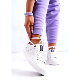 Tênis de couro Big Star JJ274211 branco e preto 1