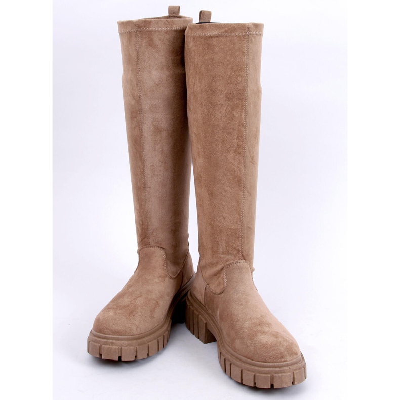 BM Botas de camurça com sola grossa Cards Khaki cáqui 1