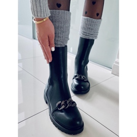 BM Botas femininas com cabedal flexível Corrin Black preto 2 BM Botas femininas com cabedal flexível Corrin Black preto 2