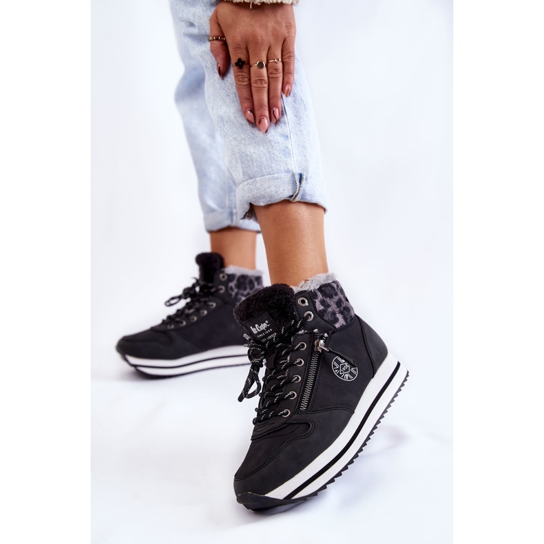 Botas quentes pretas femininas Lee Cooper LCJ-22-31-1448 preto 2