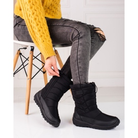 Botas de neve pretas quentes da Big Star KK274599 preto 1
