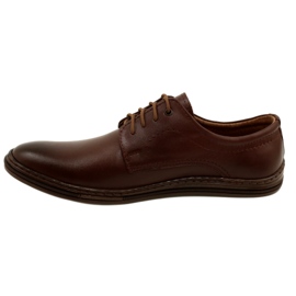 Olivier Sapatos de couro masculinos 295L Brown marrom 1