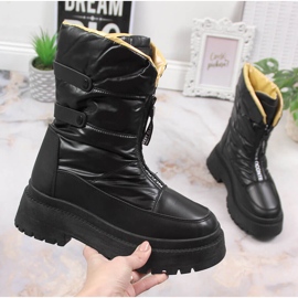 Botas de neve de mulher Vinceza acolchoadas pretas preto 1