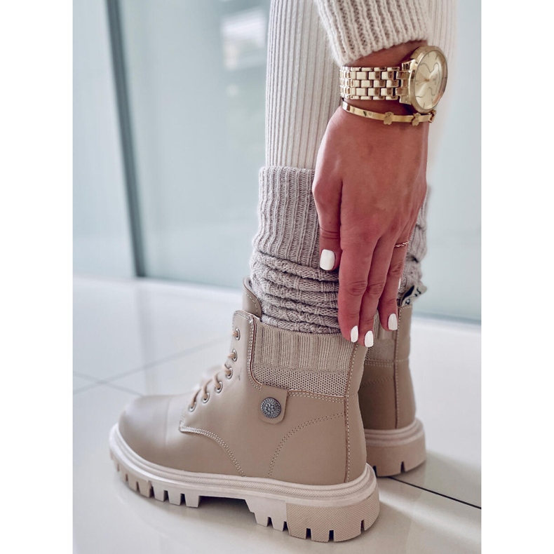 BM Botas caçadoras de mulher Atomic Bege 1