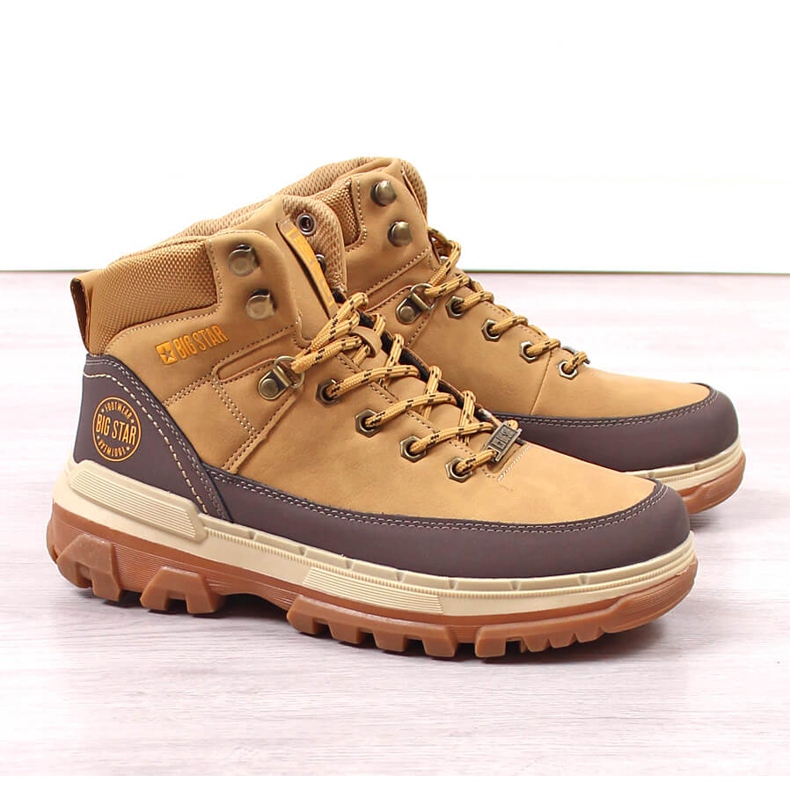 Botas de caminhada para homem Camel Big Star KK174119 castanho 1