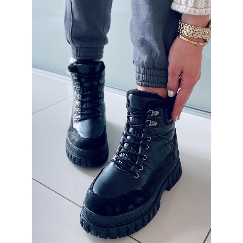BM Botas de neve Renn Black de mulher preto 1