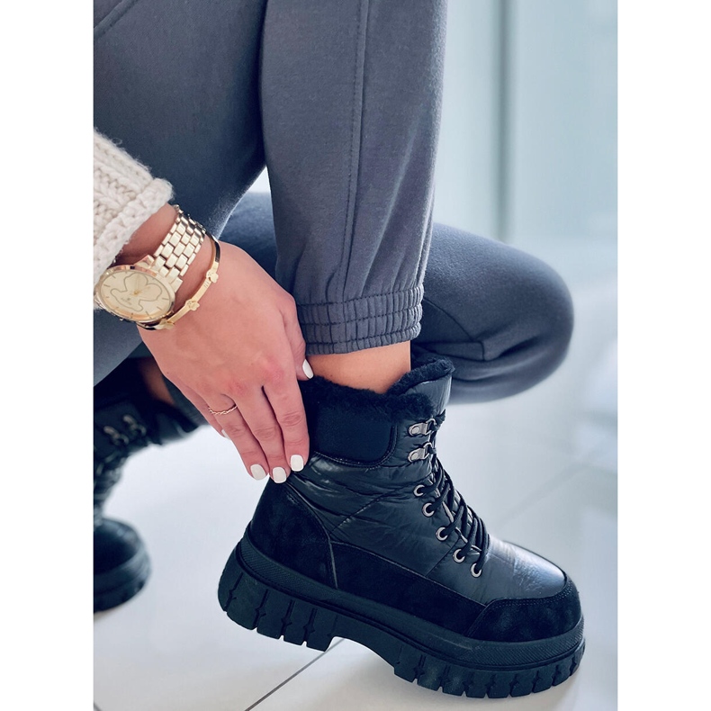 BM Botas de neve Renn Black de mulher preto 2