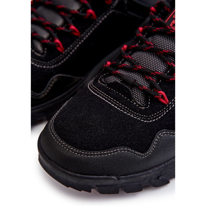 Tênis masculino de trekking baixo espuma de memória Big Star KK174126 preto 1