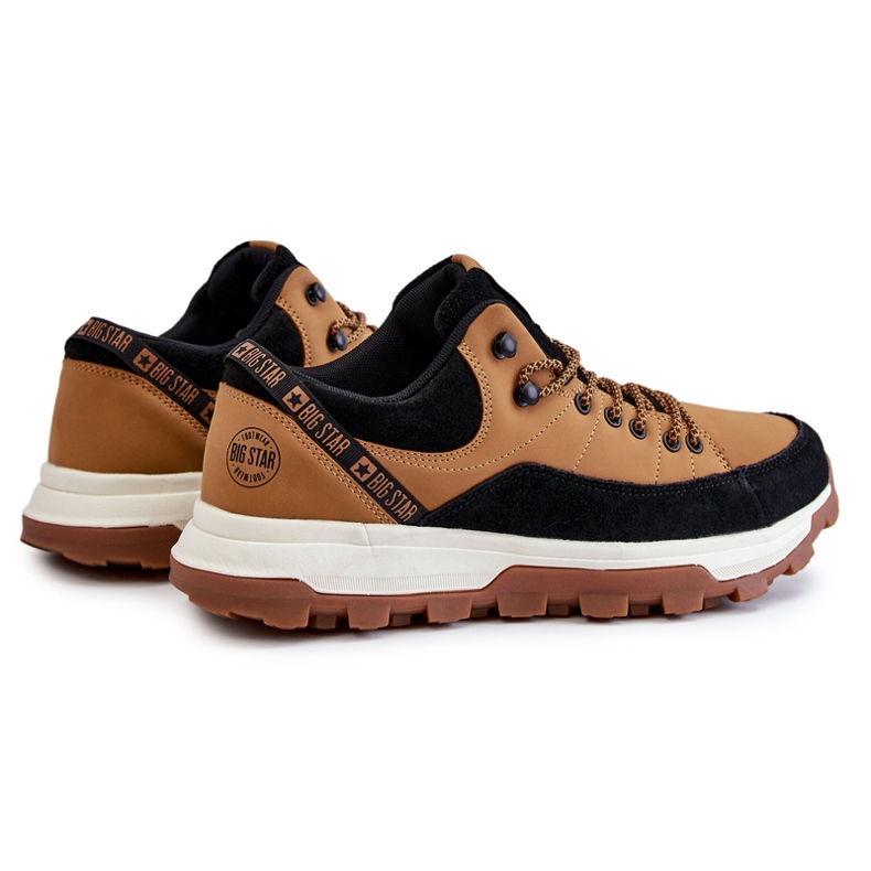 Sapatos esportivos masculinos Trappers Big Star KK174242 Camel marrom 1