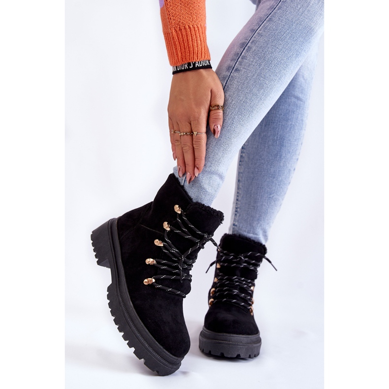 Botas femininas de camurça preta Bellita preto 1