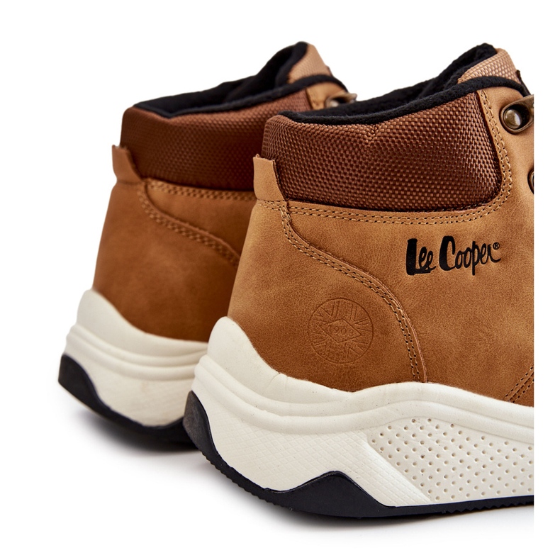 Tênis de trekking masculino quente Lee Cooper LCJ-22-31-1452 Camel marrom 1
