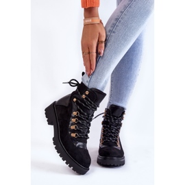 Botas quentes femininas pretas com cadarço Jesse preto 1 Botas quentes femininas pretas com cadarço Jesse preto 1