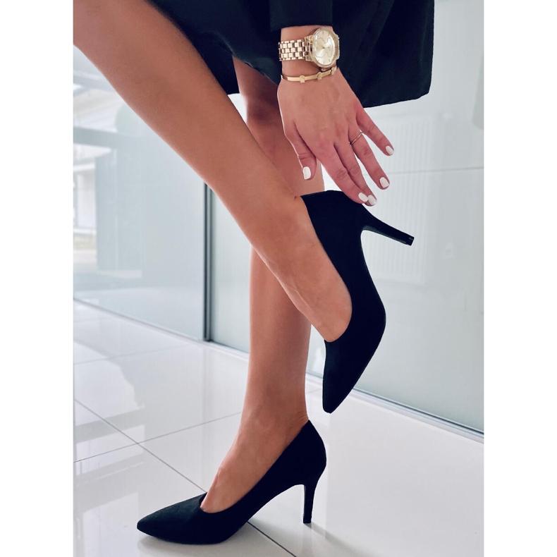 BM Salto alto clássico feminino Eurielle Black preto 1