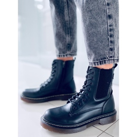 Hirst Botas bovver pretas mate preto 2