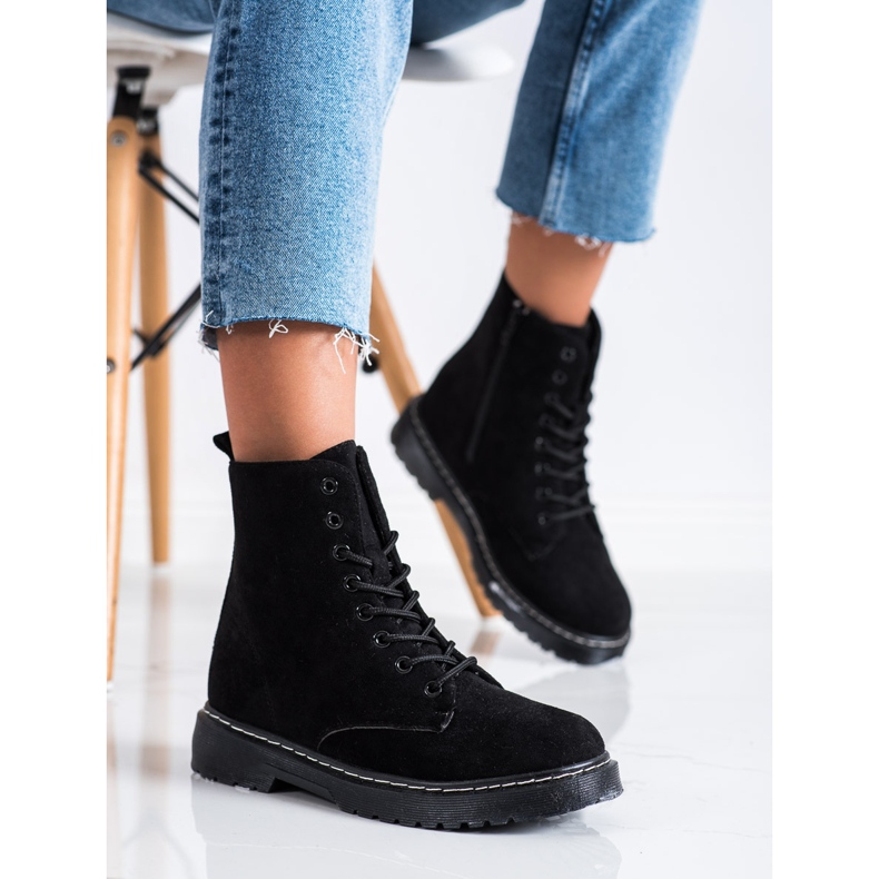 SHELOVET Caçadores de camurça quente preto 1