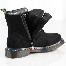 Weide Botas pretas de amarrar preto 1 Weide Botas pretas de amarrar preto 1