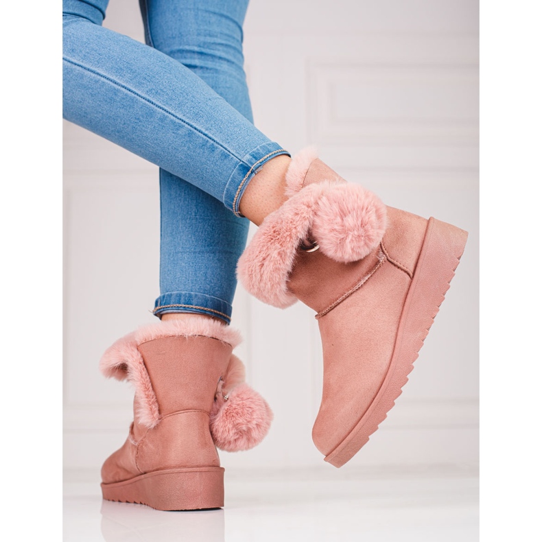 Mukluki feminino rosa shelovet 2