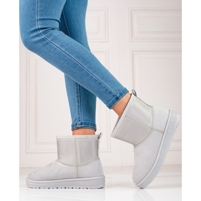 Botas de neve de mulher cinza Big Star KK274613 1