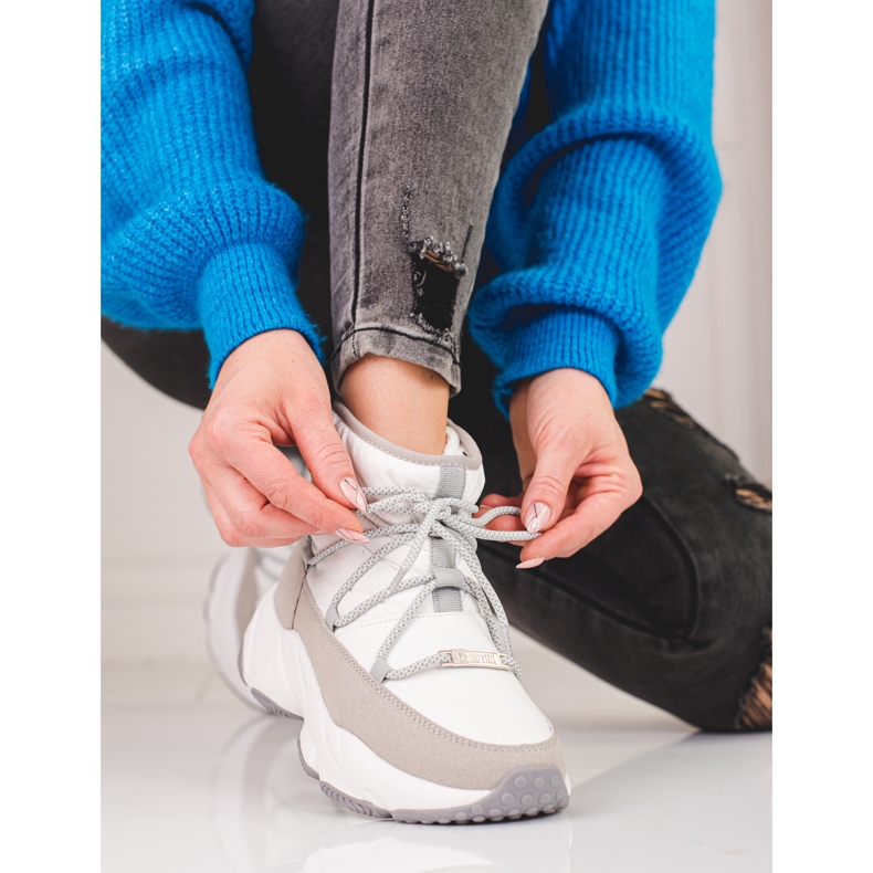 Botas de neve brancas de mulher Big Star KK274272 bege 2