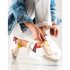 BUONAROTTI Tênis esportivos da moda branco multicolorido 1