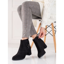 T.Sokolski Botins de camurça no poste Sokolski preto 1