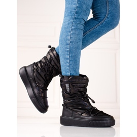 Botas de neve pretas de mulher Big Star KK274193 preto 2