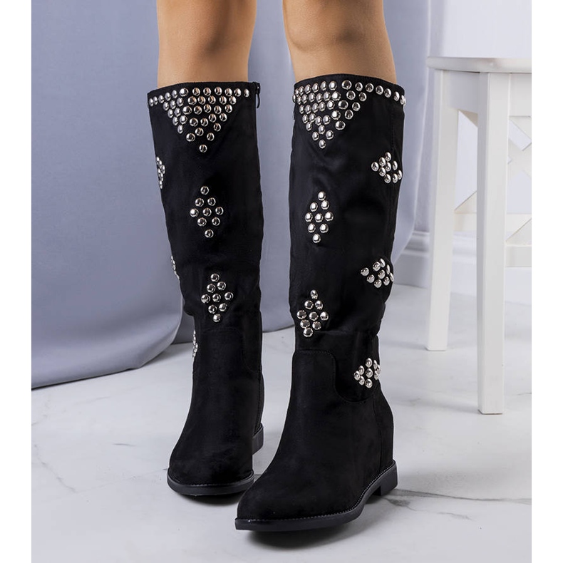 BM Botas de cunha isolantes pretas Rivalta preto 1