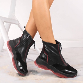 Botas isolantes de couro preto de mulher Filippo 1