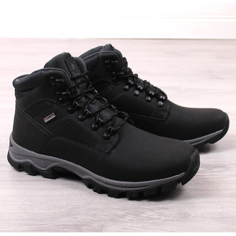 News Sapatos de trekking com isolamento alto para homem preto Notícias 1