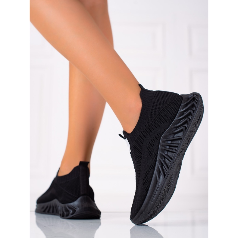 SHELOVET Calçados Esportivos Slip-on preto 2