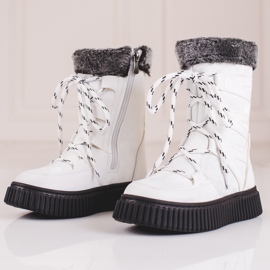 W. Potocki Botas de neve para crianças Potocki camo branco 1