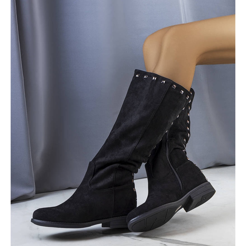 BM Botas de cunha preta Licurla preto 2