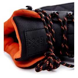 Cross Jeans Botas Masculinas de Trekking Quentes Calça Jeans Cruzada KK1R4018C Preto 1