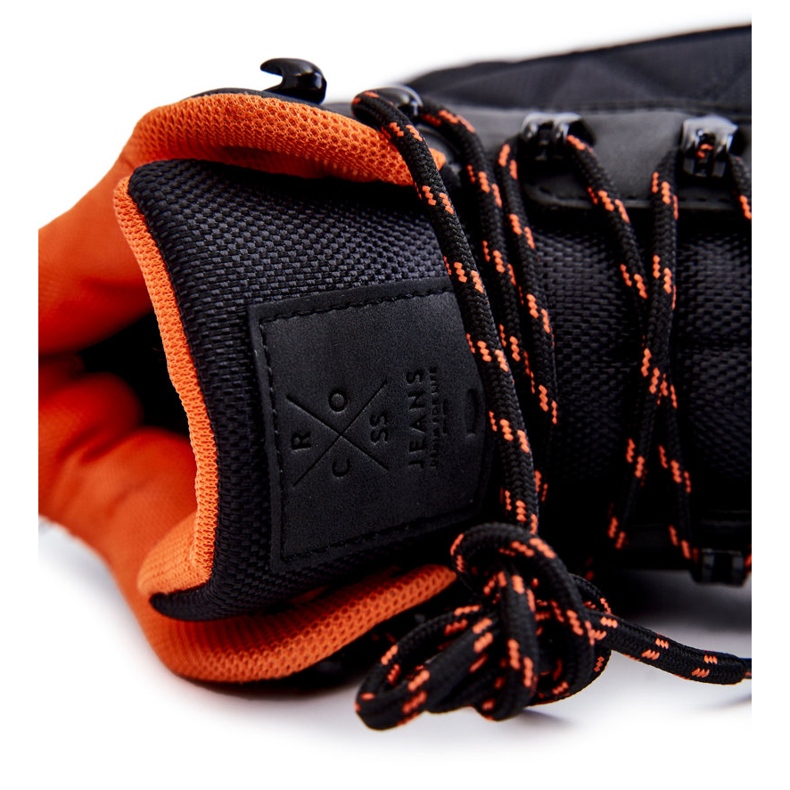 Cross Jeans Botas Masculinas de Trekking Quentes Calça Jeans Cruzada KK1R4018C Preto 1