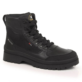 Sapatos de couro impermeáveis ​​para homem Rieker Revolution U0270-00 preto 1