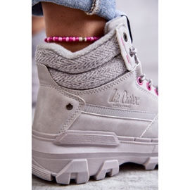 Botas quentes femininas Lee Cooper LCJ-22-01-1373 cinza 2