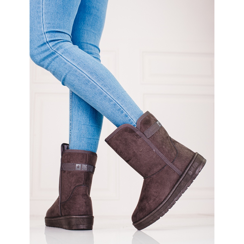 Botas de neve de mulher cinza Big Star KK274619 1