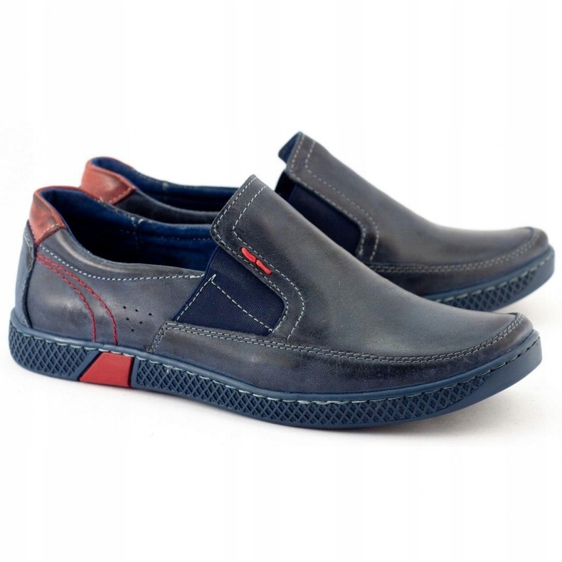 KOMODO Mocassins masculinos 912 azul marinho 2