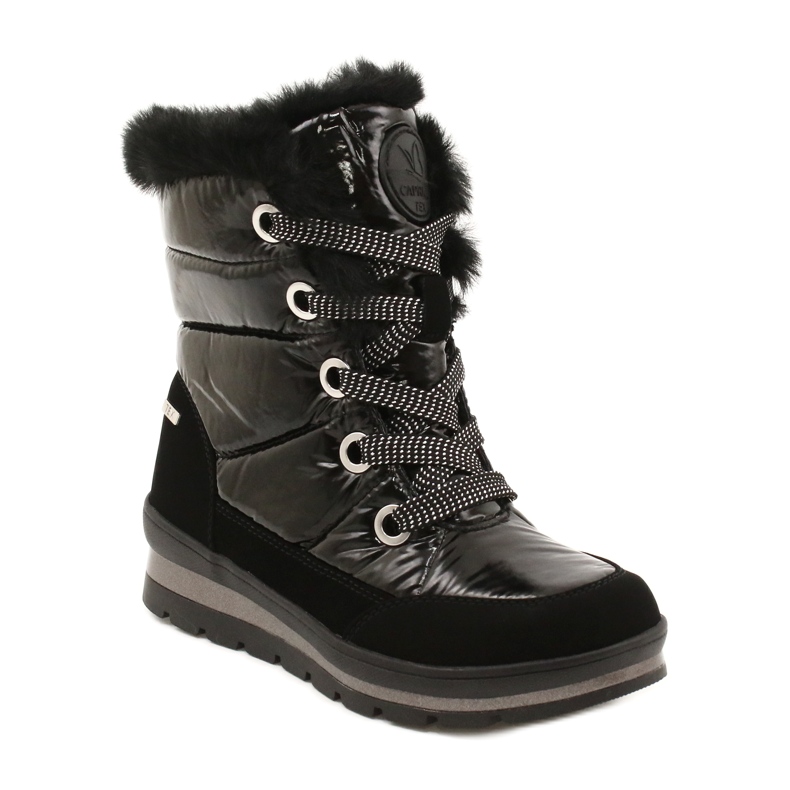 Caprice Botas de neve preta feminina com membrana de capriche 9-26226-29 019 preto 1