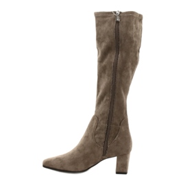 Botas femininas Caprice 25517-29 cafe strech bege 2