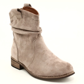Evento Botas de camurça Khaki Jezzi 20BT35-3046 bege 3
