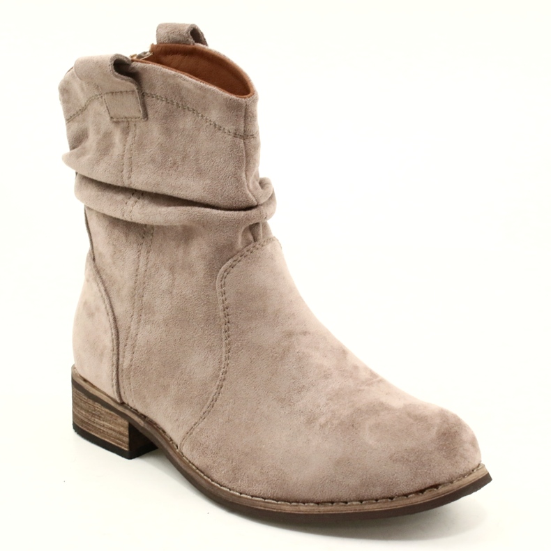 Evento Botas de camurça Khaki Jezzi 20BT35-3046 bege 3