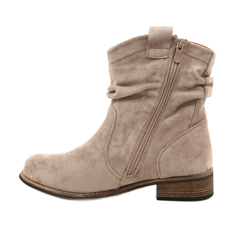 Evento Botas de camurça Khaki Jezzi 20BT35-3046 bege 4
