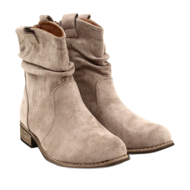 Evento Botas de camurça Khaki Jezzi 20BT35-3046 bege 5