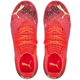 Chuteiras de futebol Puma Future 3.4 It Jr 107013 03 vermelho laranjas e tintos 1