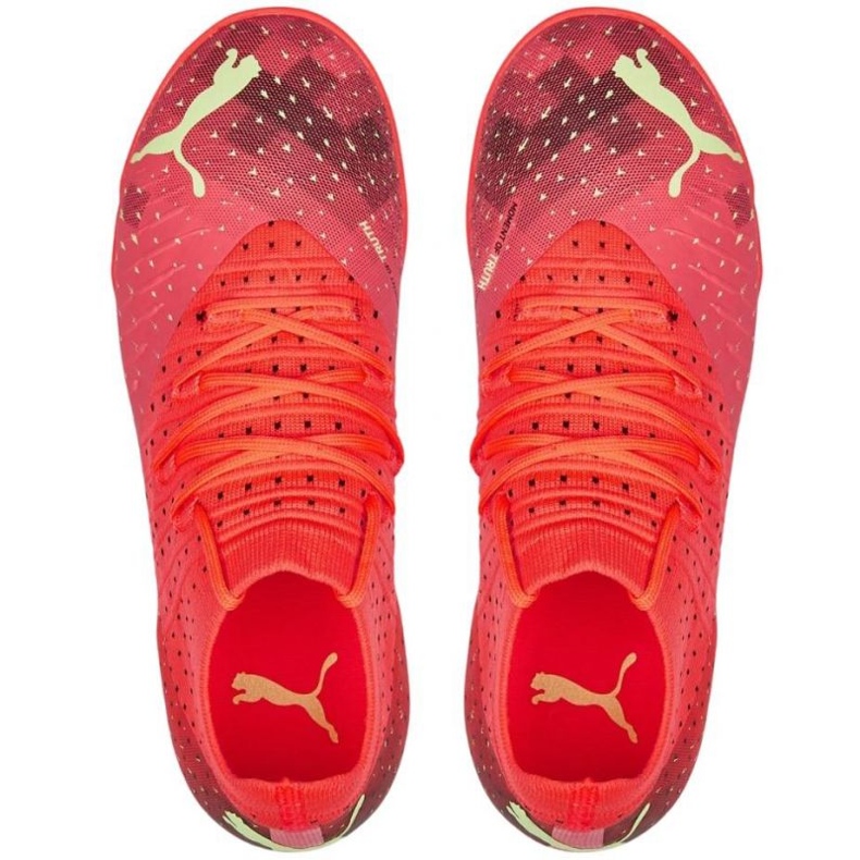 Chuteiras de futebol Puma Future 3.4 It Jr 107013 03 vermelho laranjas e tintos 1