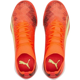 Chuteiras de futebol Puma Ultra Match Tt M 106903 03 vermelho laranjas e vermelhos 1