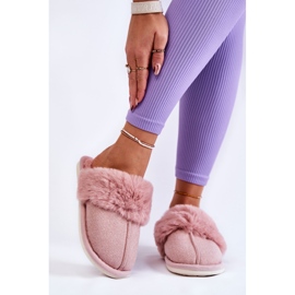 Chinelos quentes de mulher com pele rosa claro Franco 1
