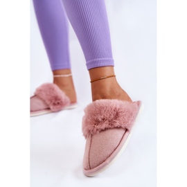 Chinelos quentes de mulher com pele rosa claro Franco 2