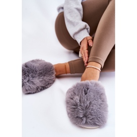 BM Chinelos Sheryl cinza de pele de mulher 2